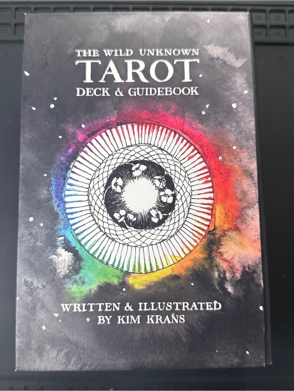 Harper Black Tarot Box with Rainbow Accent